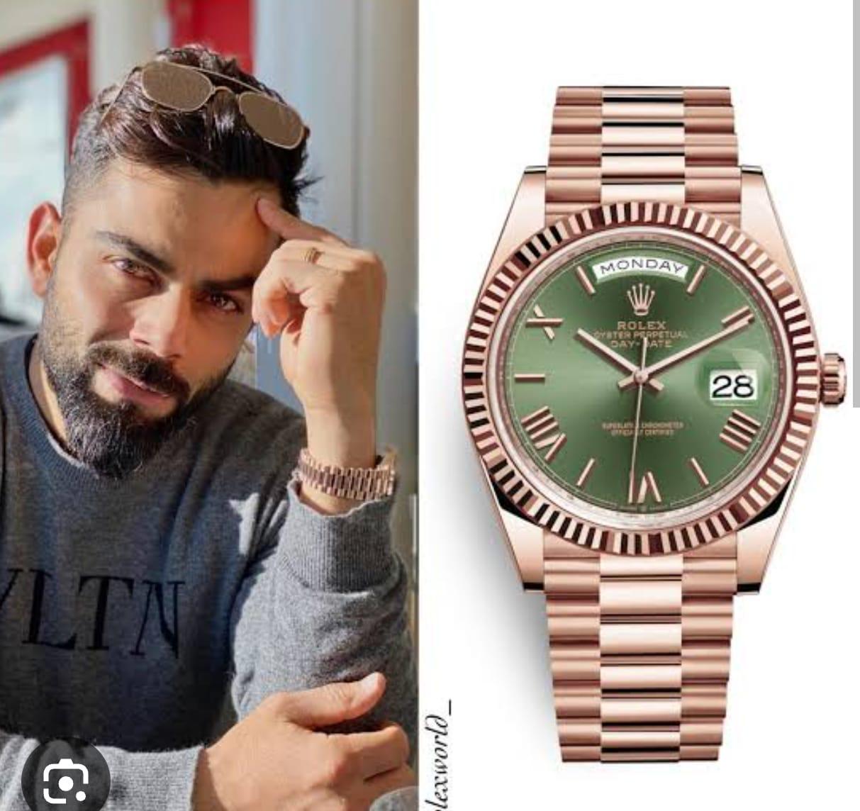 Celebrity choice green dial virat kohli edition