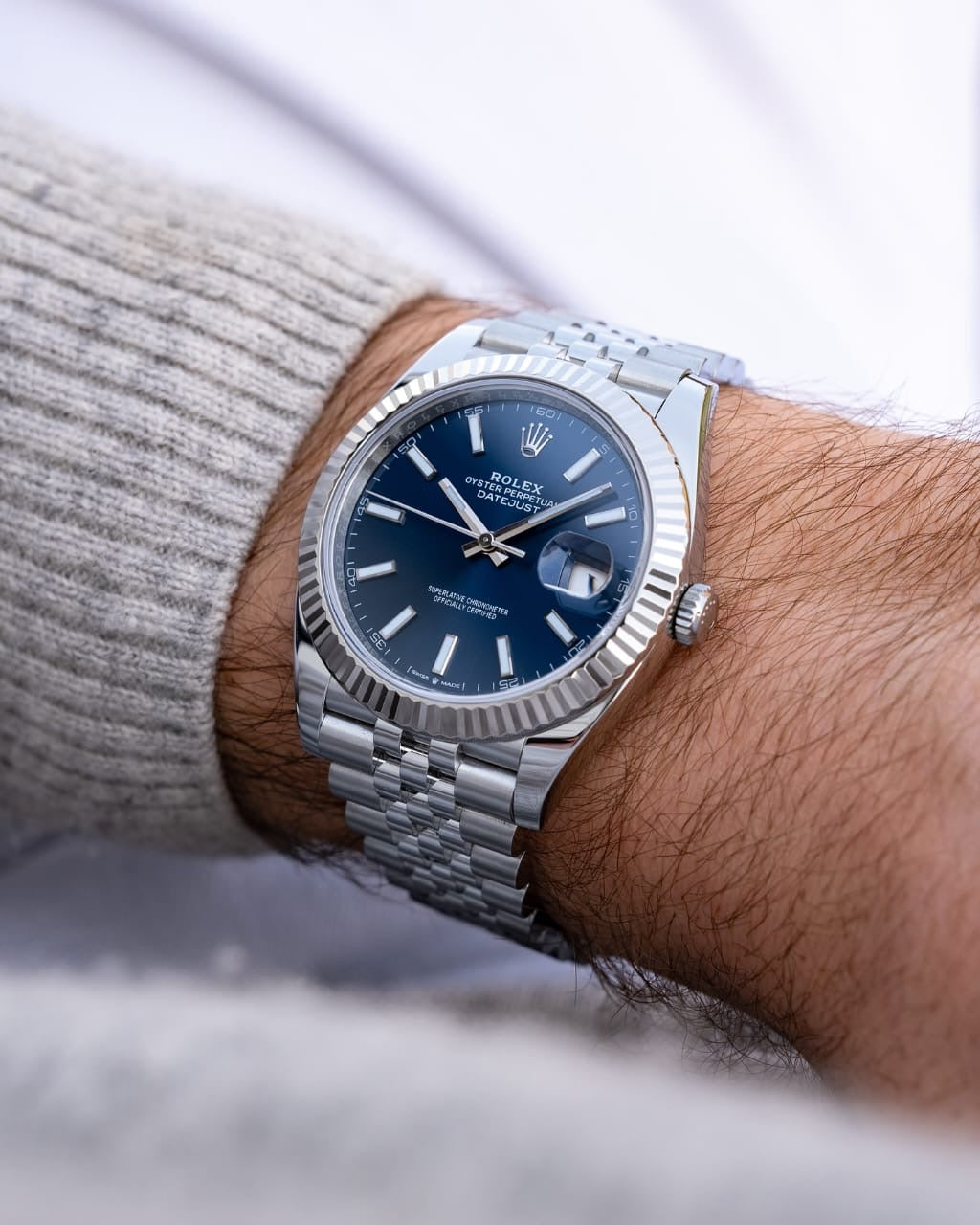 luxury branded watch Automatic (Blue)