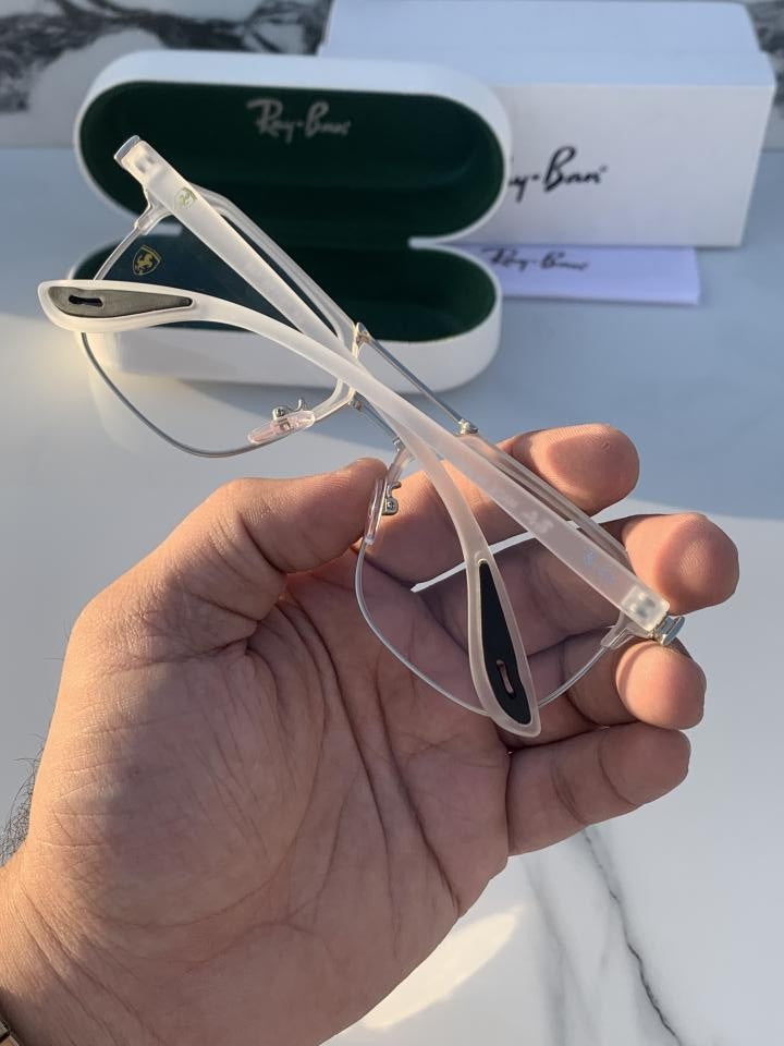 Ray-ban 04 white plano