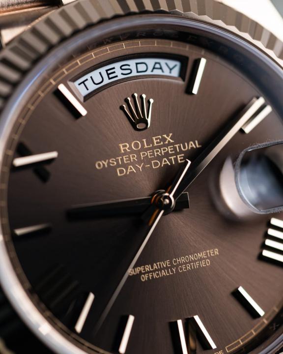 Role_x Oyster Perpetual Day Date 40 Battery Copper-Brown