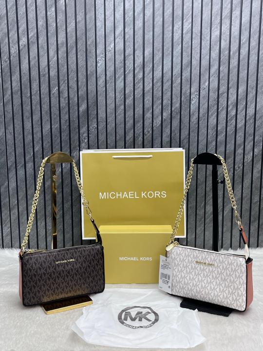 Michaell Kors CB Chain Pouchette With OriginalBox CarryBag & DustCover