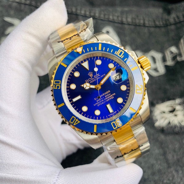 Branded GMT 2 Watch (King Ko*Li Using it ) Blue Golden