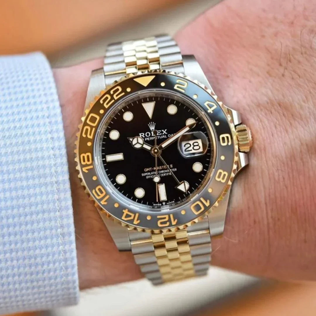 Branded Watch GMT Master Gold Silver