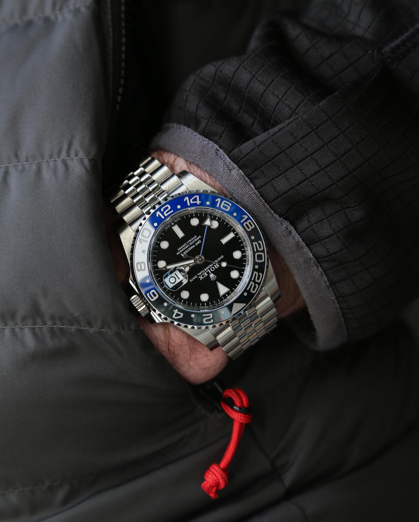 Branded GMT 2 Watch silver black blue