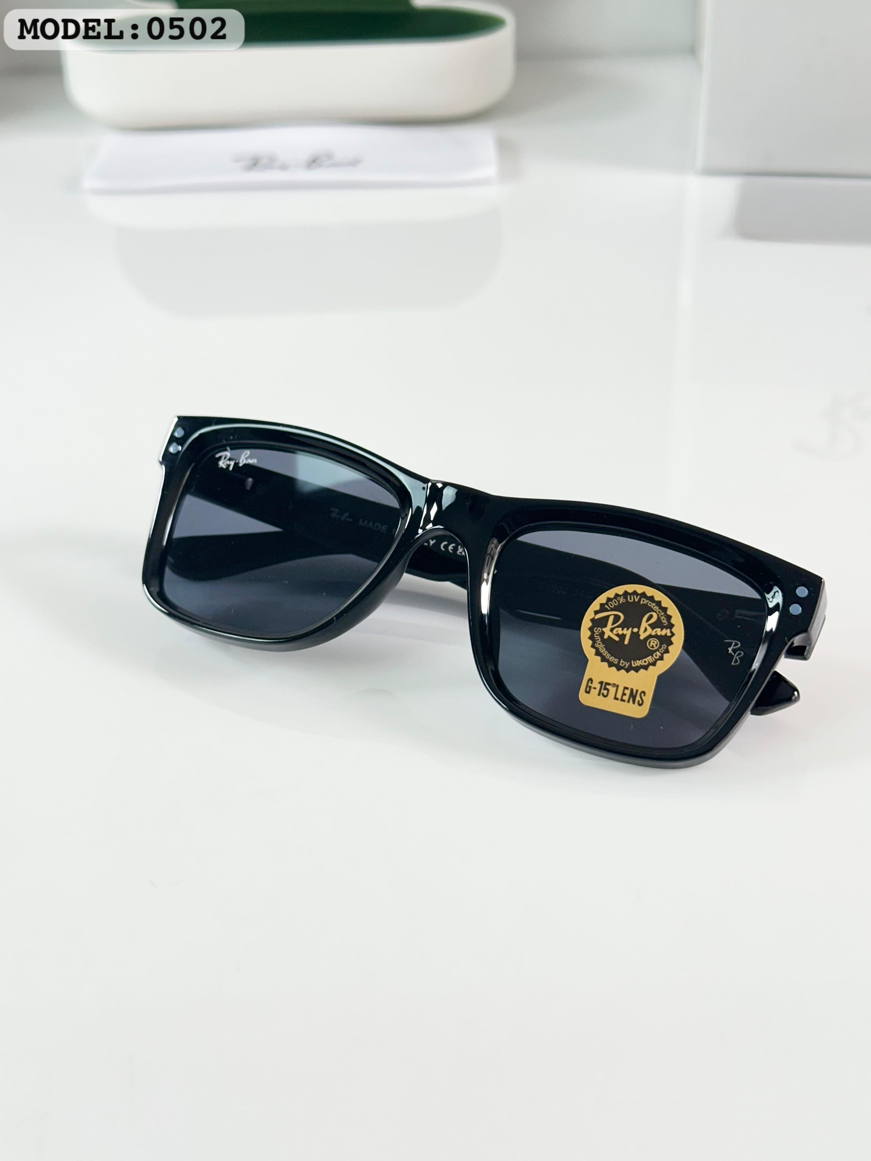 Ray_bn square black sunglass