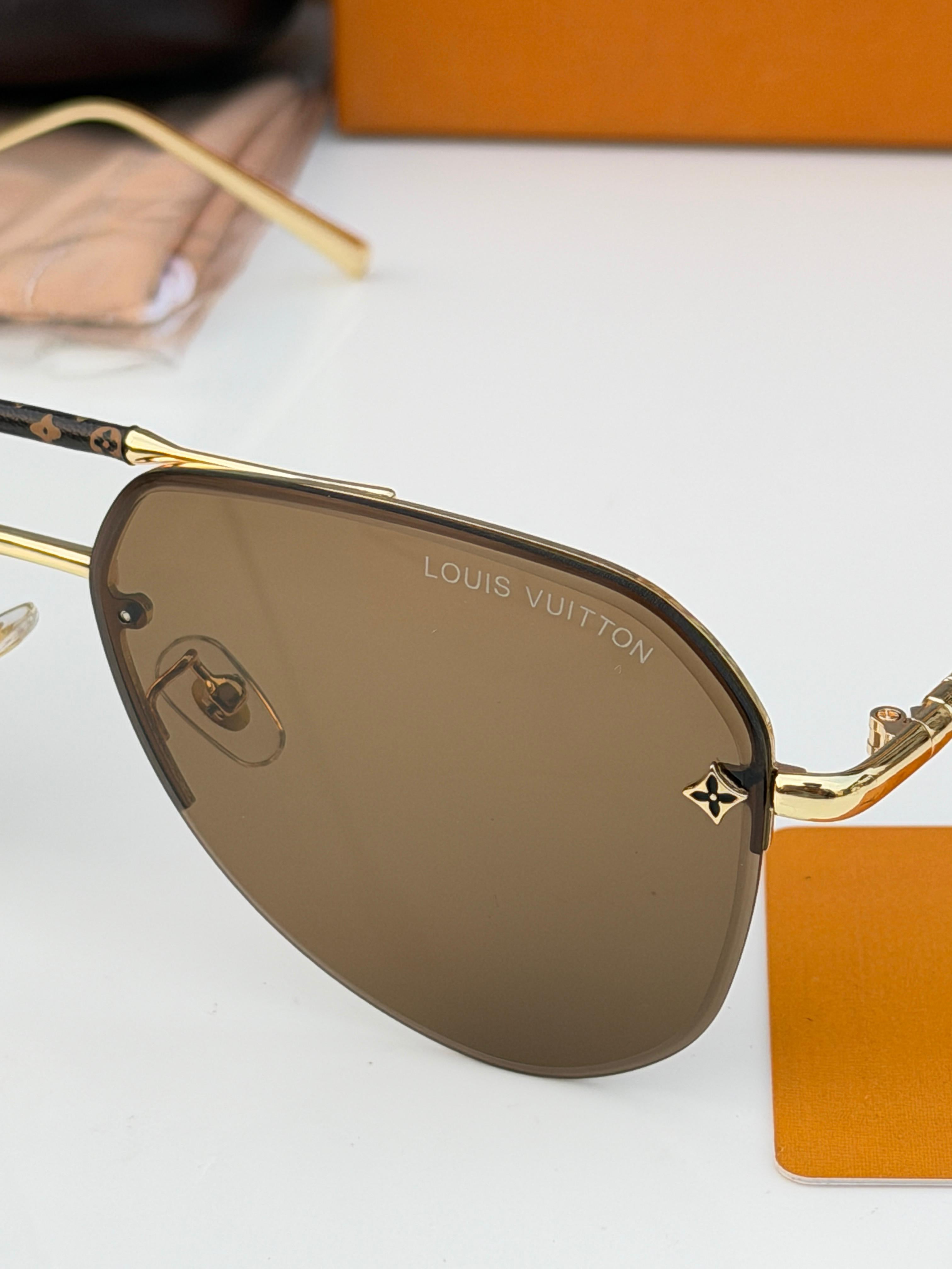 Lou_is vui_tton 78011 gold brown Sunglass