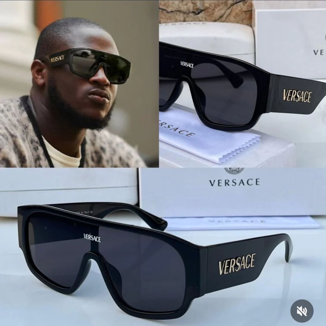 Ver_sace_ 6014 full black Sunglass