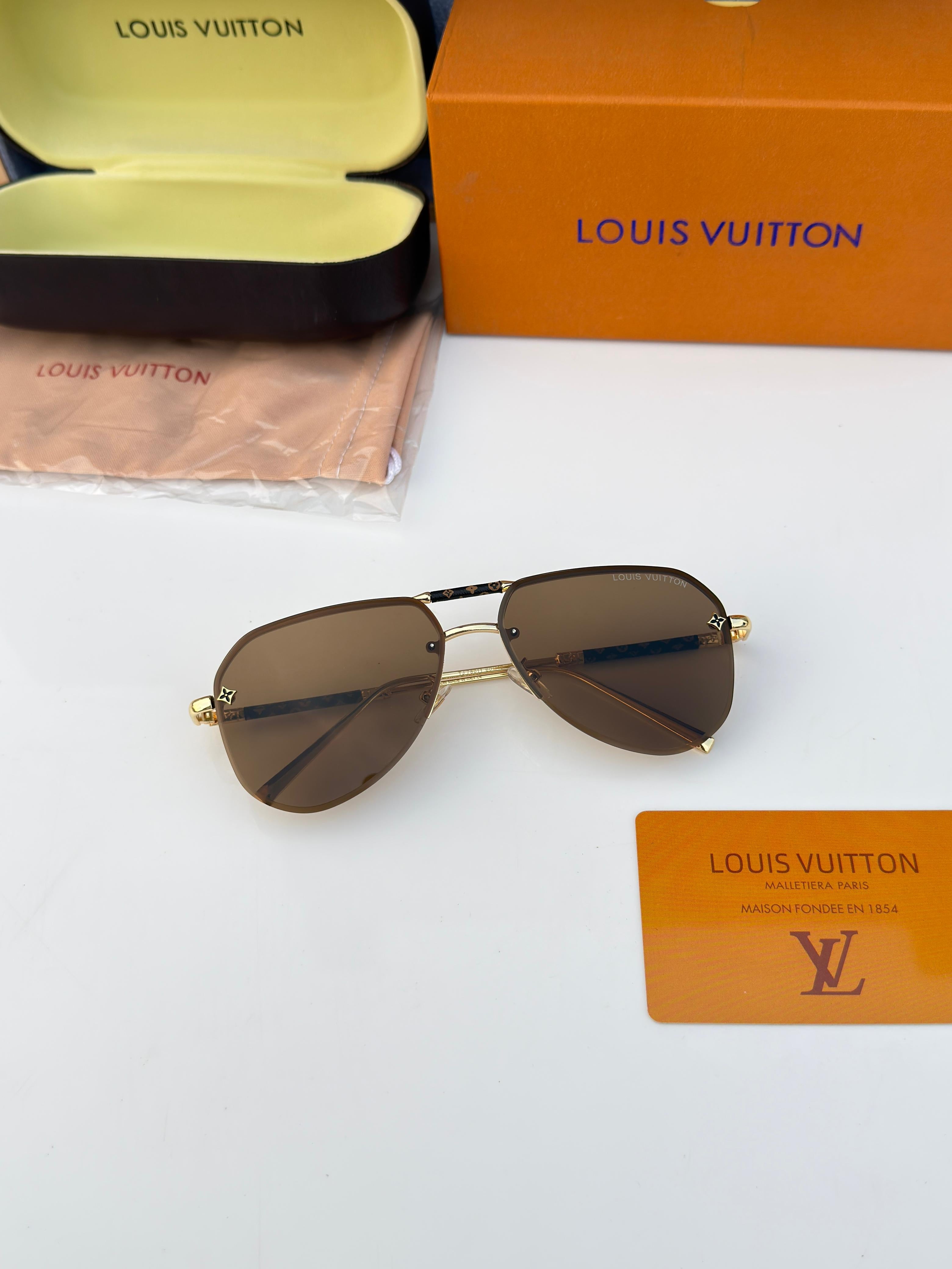 Lou_is vui_tton 78011 gold brown Sunglass