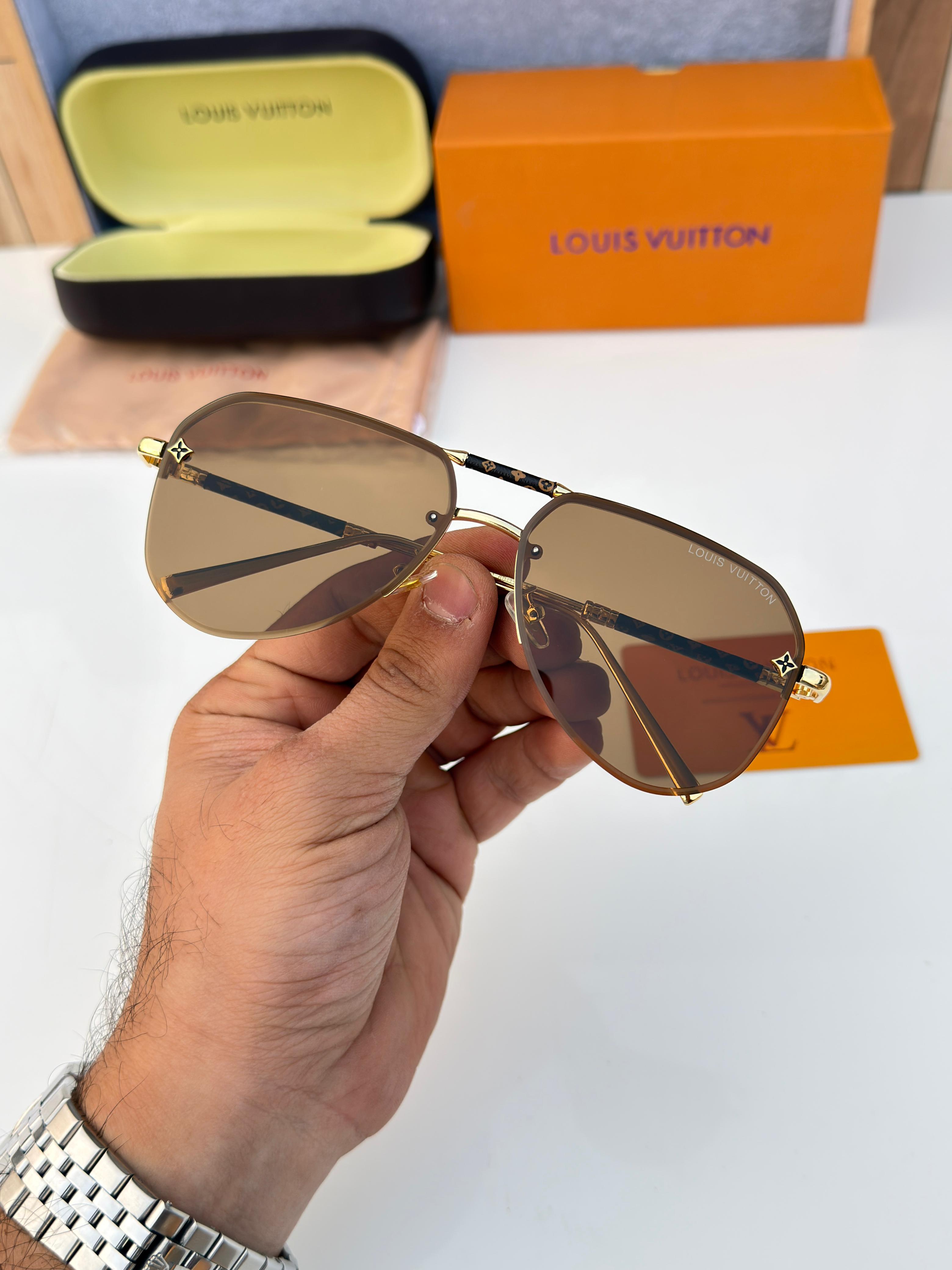 Lou_is vui_tton 78011 gold brown Sunglass