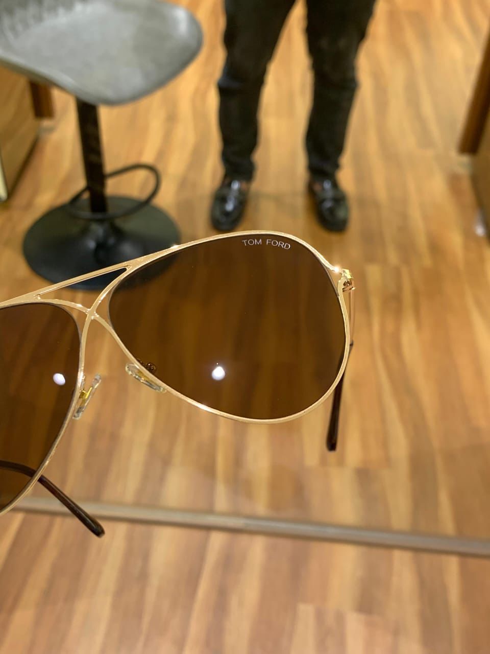 Tom_ford_ aviator gold brown Sunglass