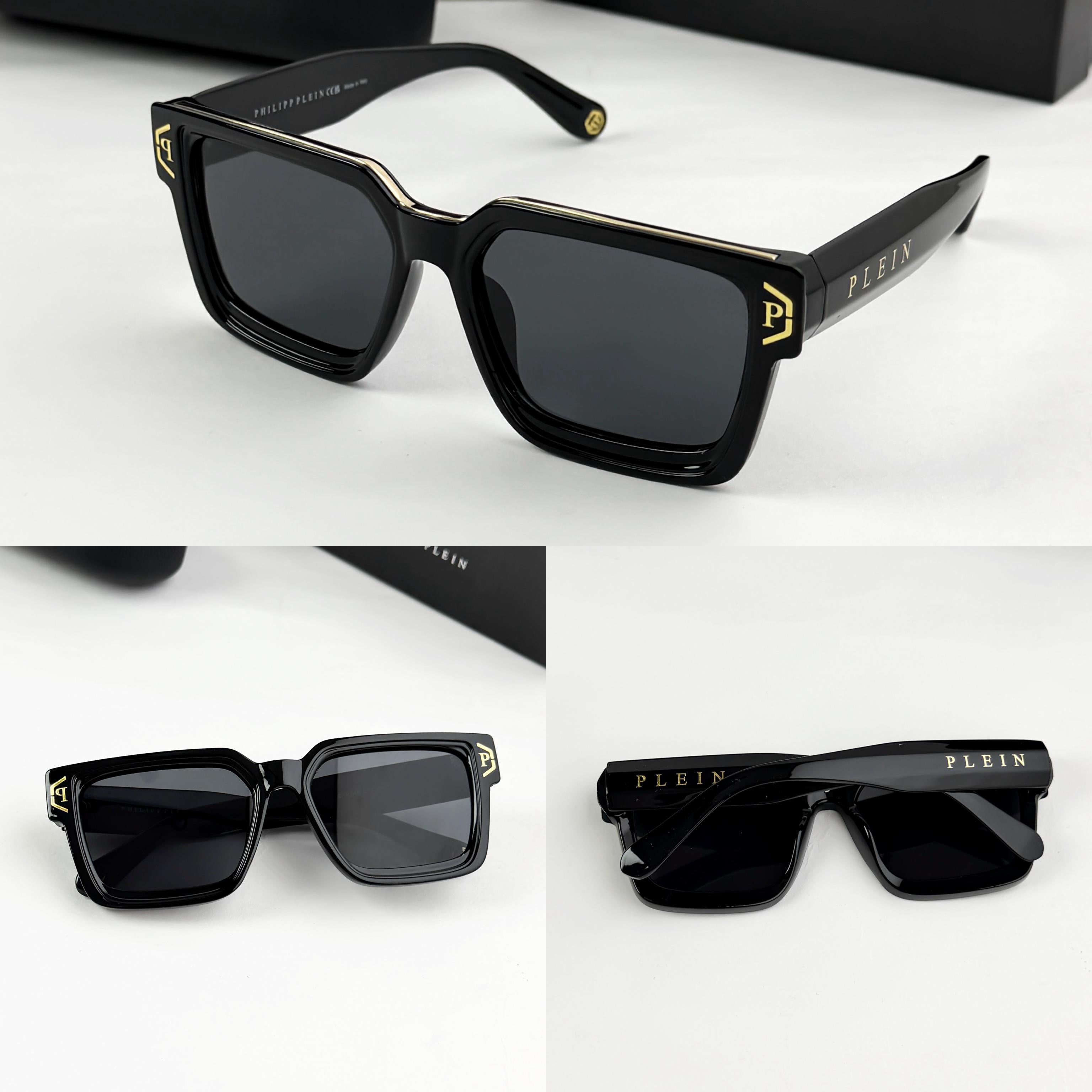PHIL GOLD BLACK 146 SUNGLASS