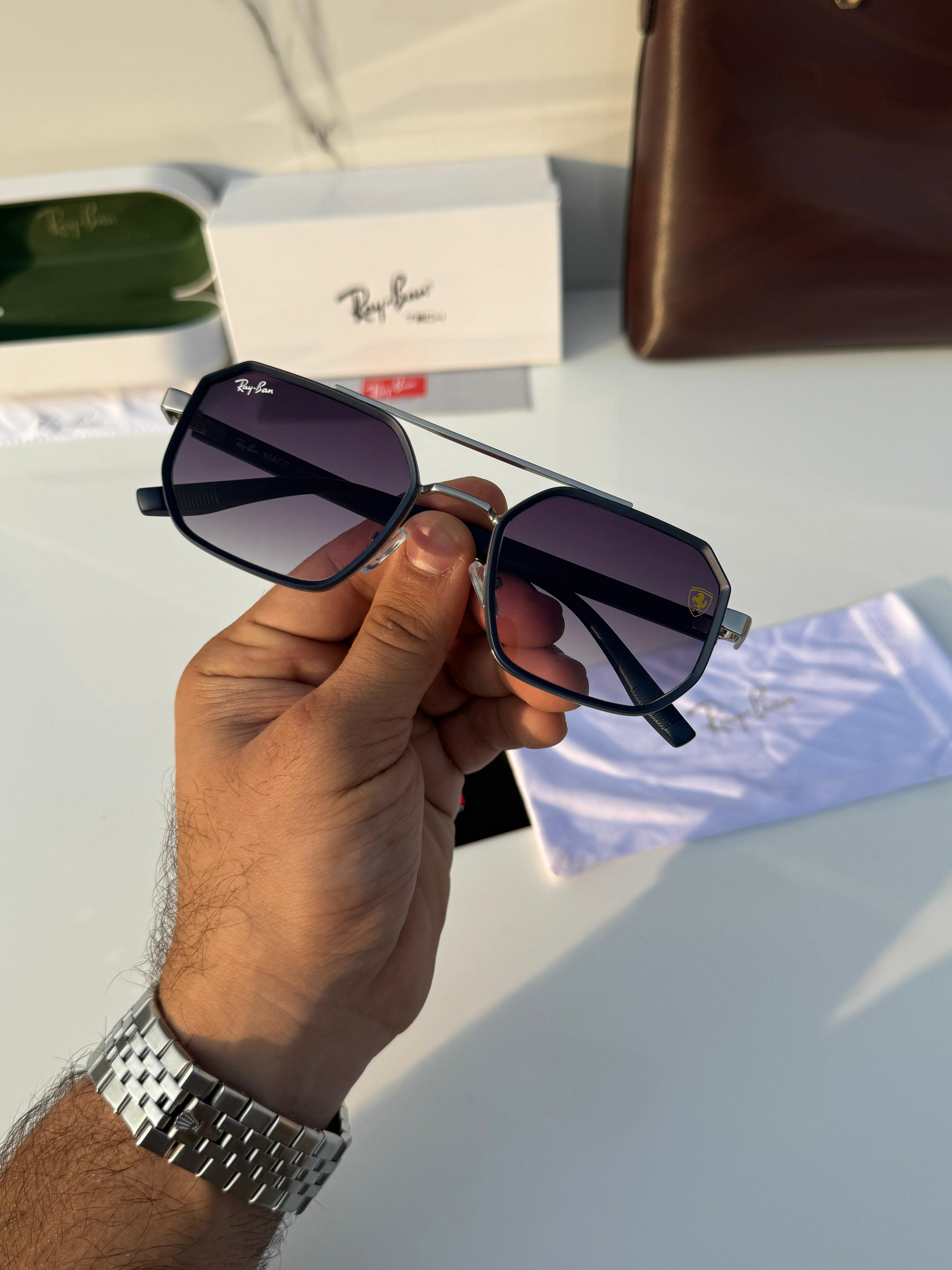 Ray 8820 silver blue Sunglass