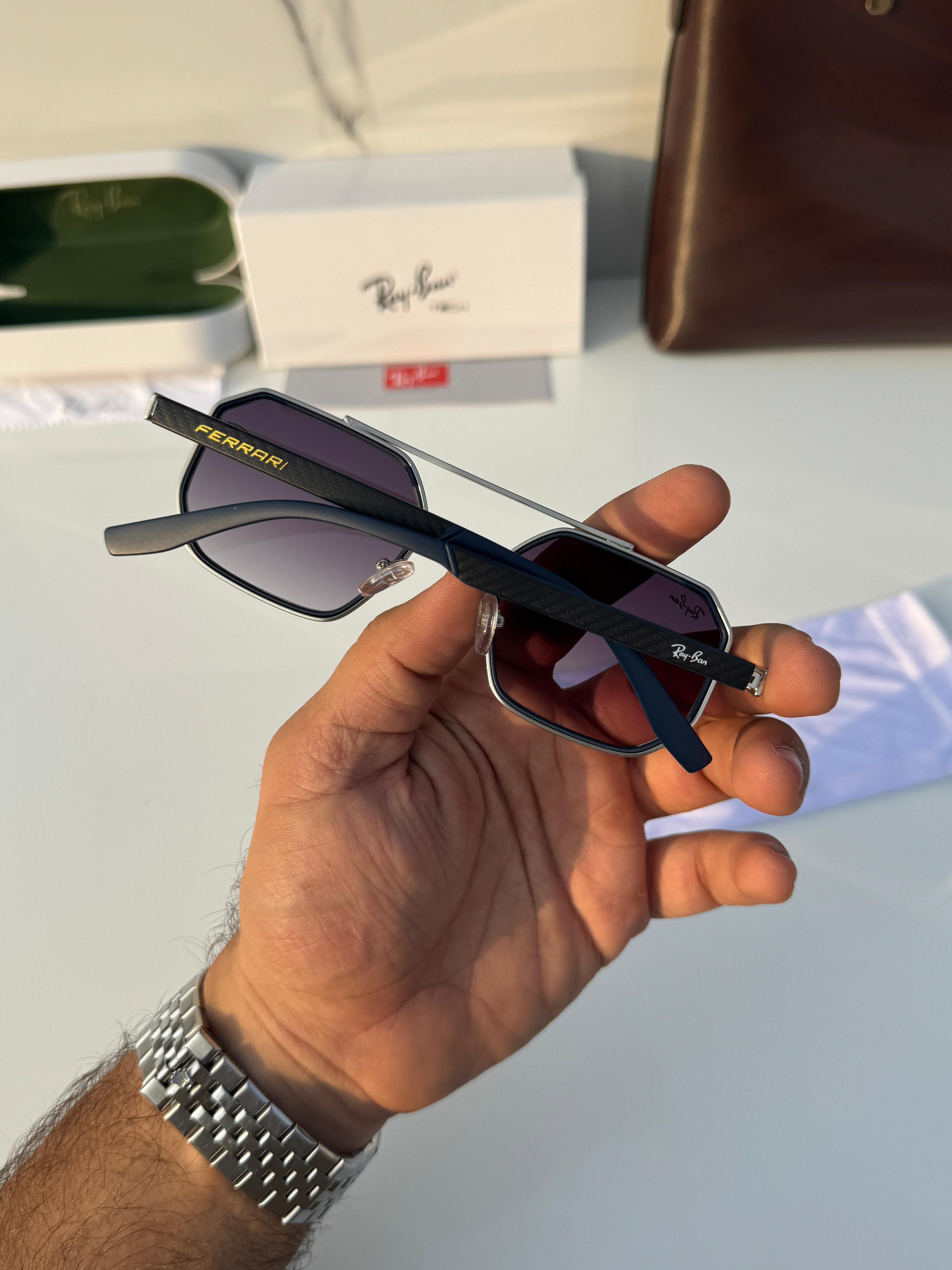 Ray 8820 silver blue Sunglass