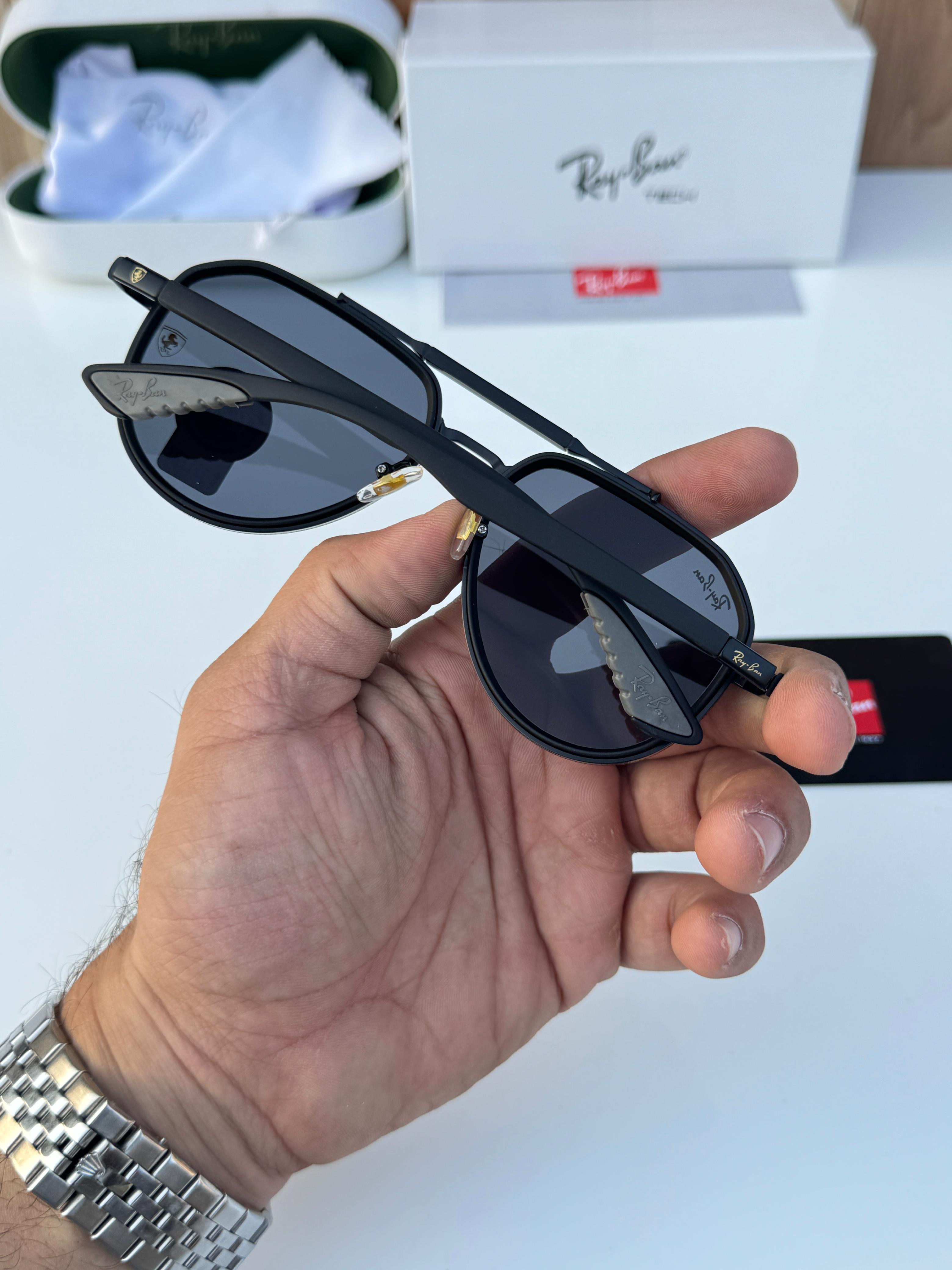 Ray  3505 full black SUNGLASS