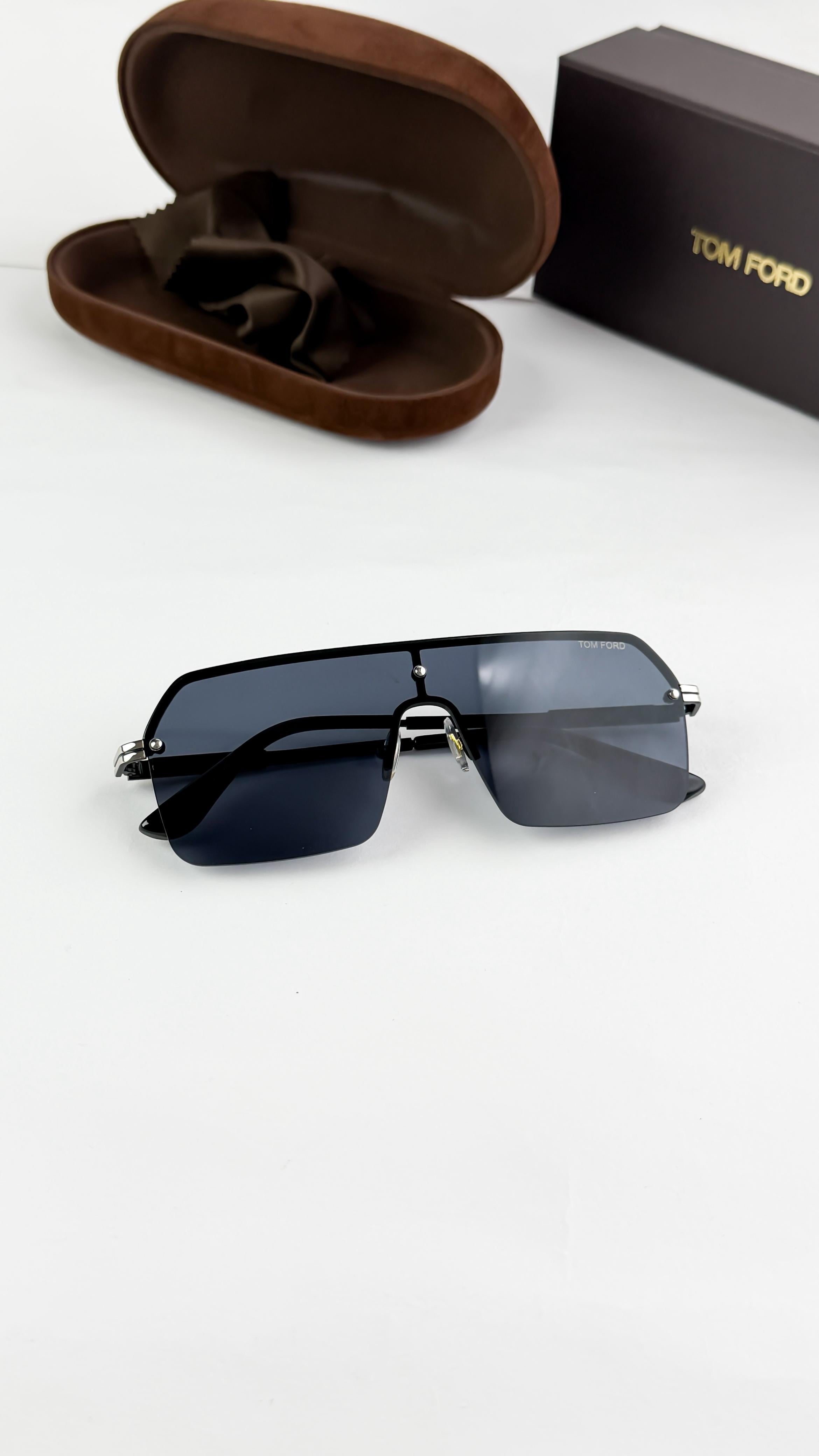 TOM  SILVER BLACK 35102 SUNGLASS