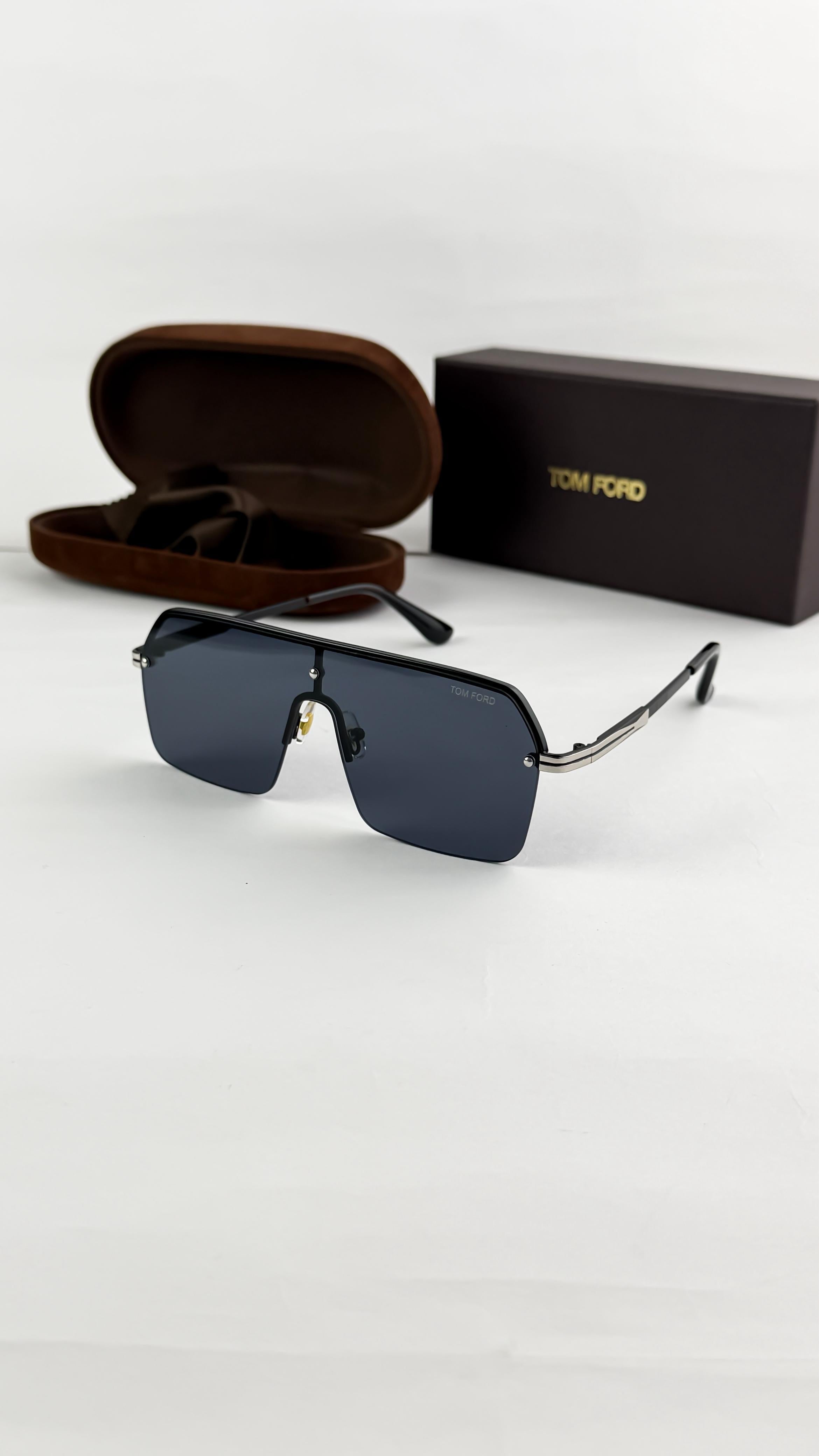 TOM  SILVER BLACK 35102 SUNGLASS