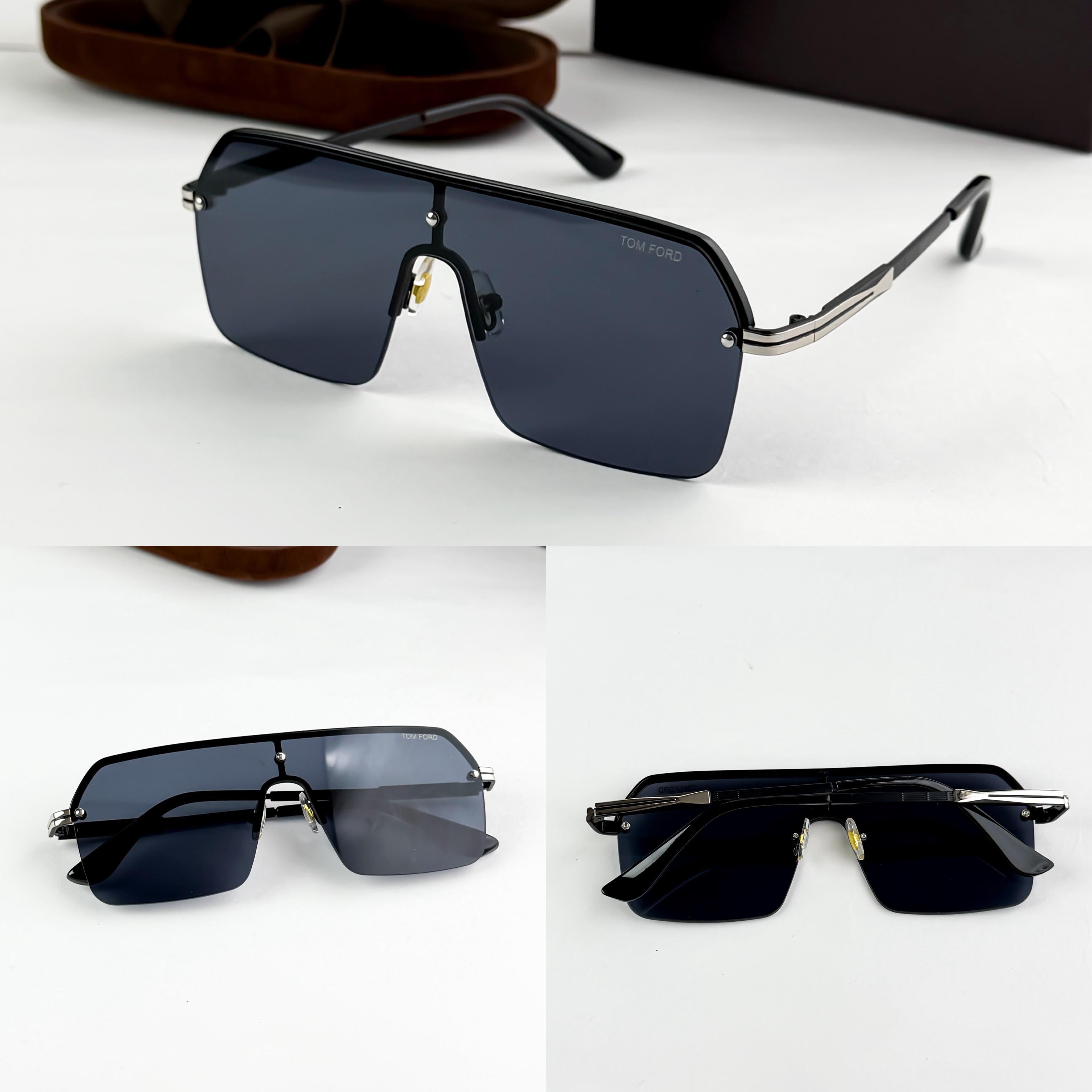 TOM  SILVER BLACK 35102 SUNGLASS