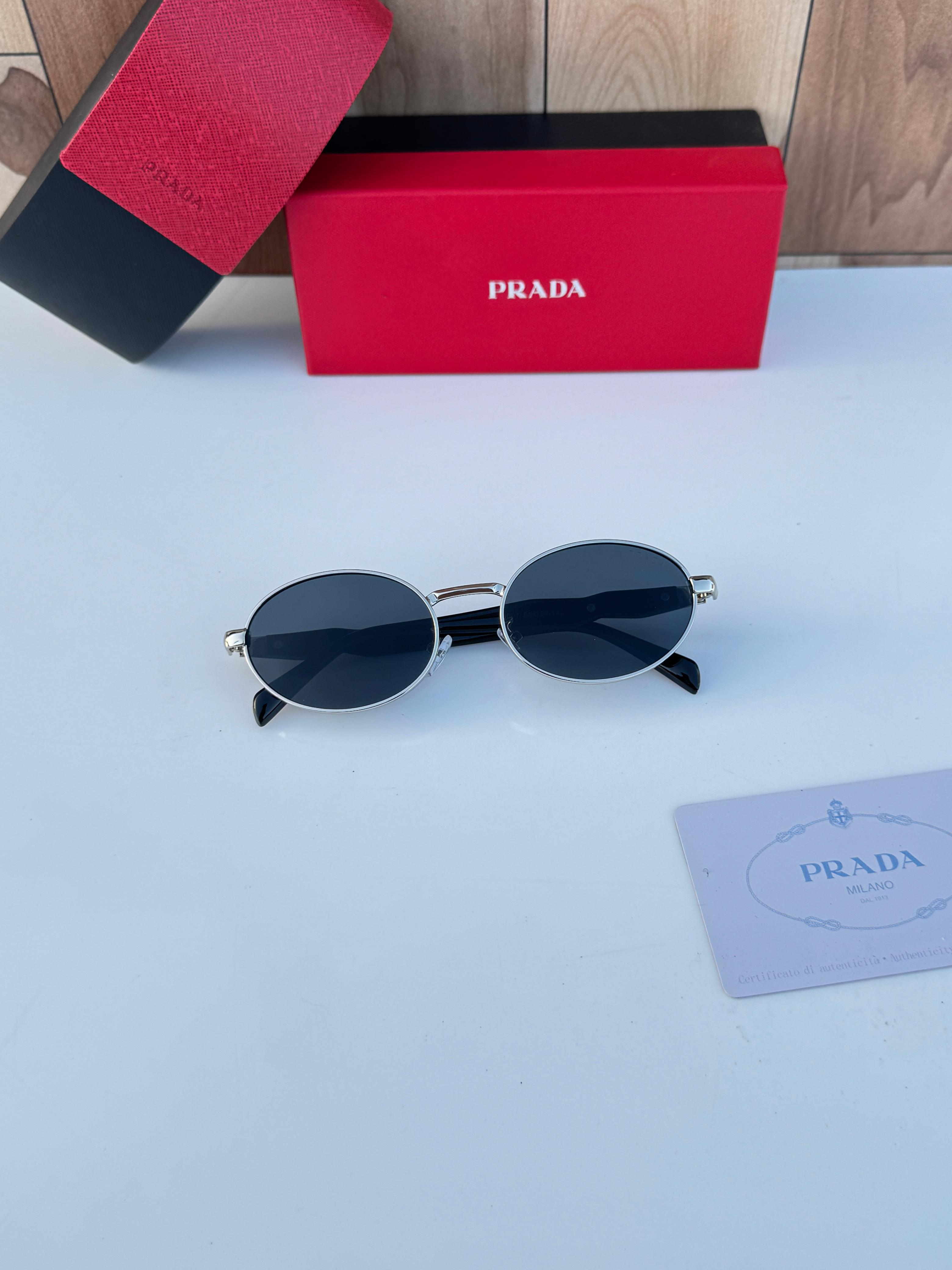 Pra 8007 silver black sunglass