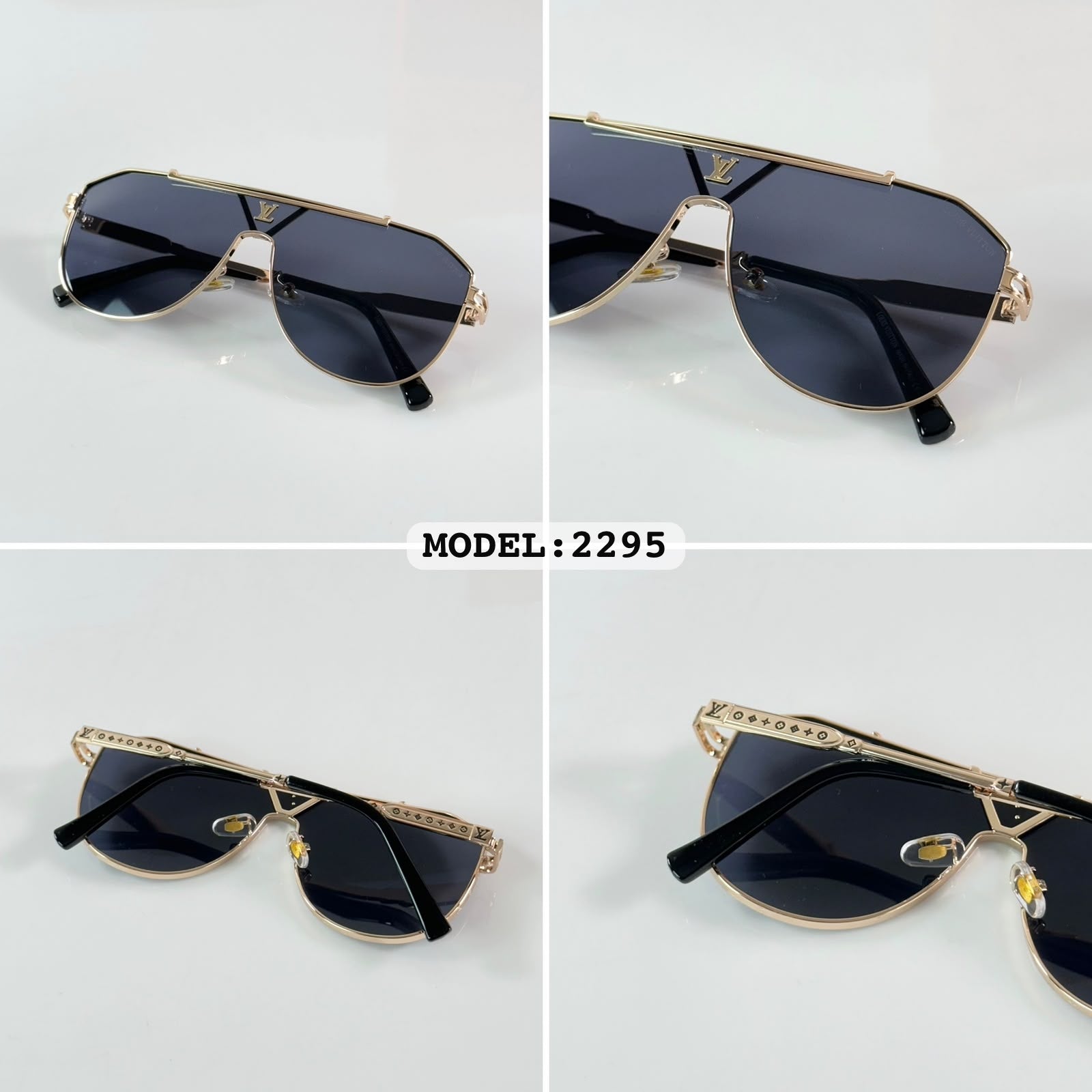 LOUI)S VUIT_TON 2295 GOLD BLACK